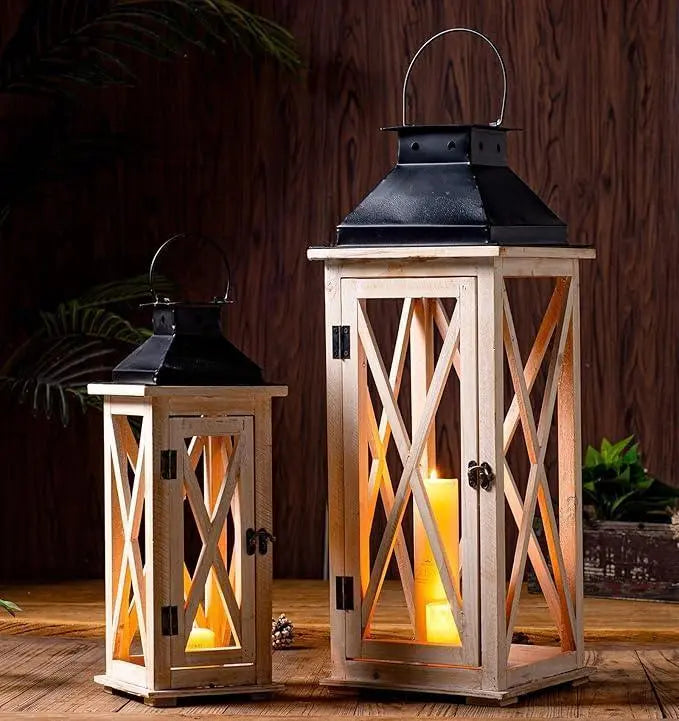 Wooden Candle (2pc) Durar